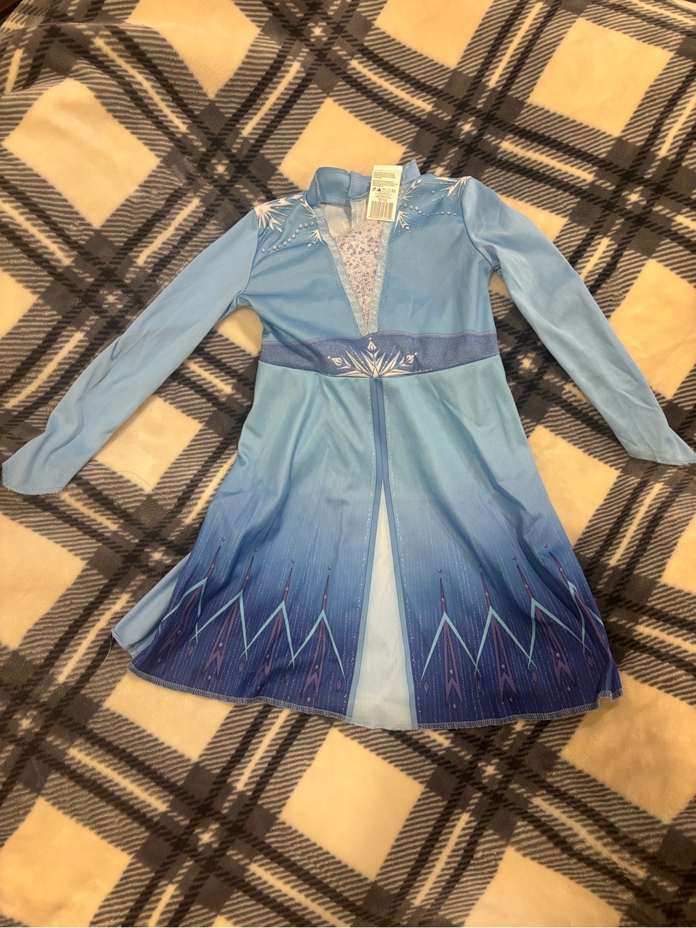 Disney Frozen 2 Elsa Blue Snow Queen Costume Dress Girls